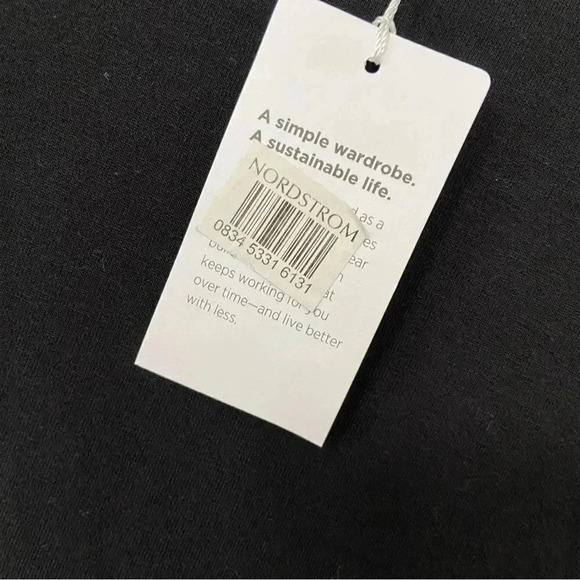 NWT Eileen Fisher Tie Front Jewel Neck Sleeveless Jersey Knit Dress size Small - Picture 11 of 13